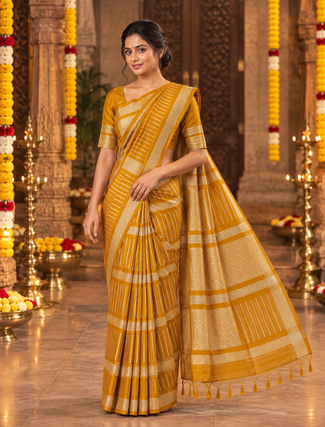 Mashru Crep Silk-KSV5031-Mustred