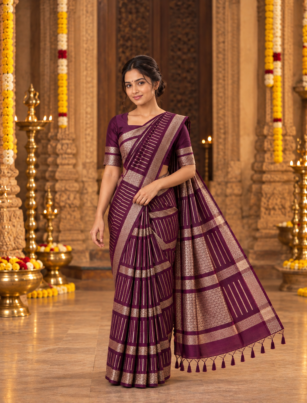 Mashru Crep Silk-KSV5033-wine