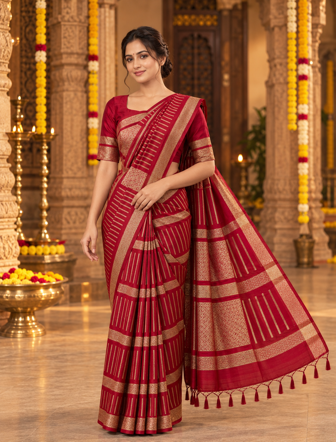 Mashru Crep Silk-KSV5034-Red