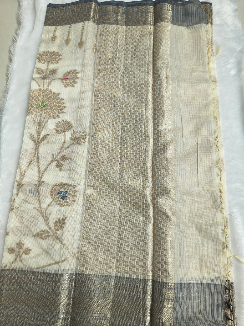 Zari kota silk-KSV5039-Cream