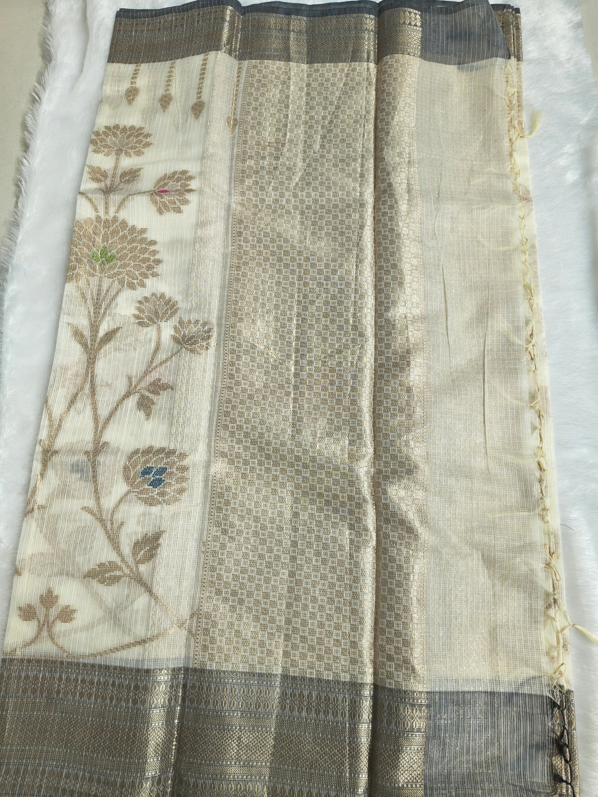 Zari kota silk-KSV5039-Cream