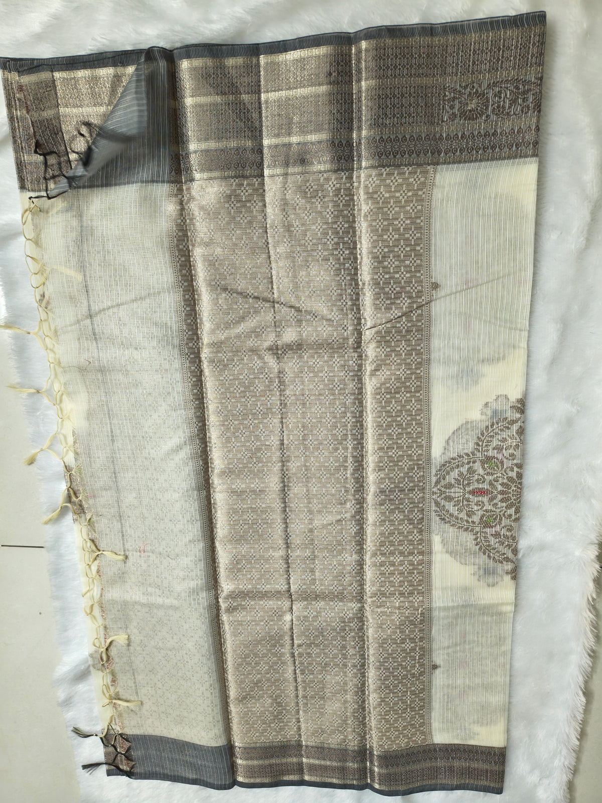 Zari kota silk-KSV5041-Cream