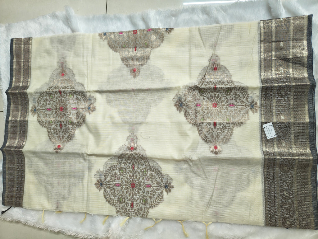 Zari kota silk-KSV5041-Cream