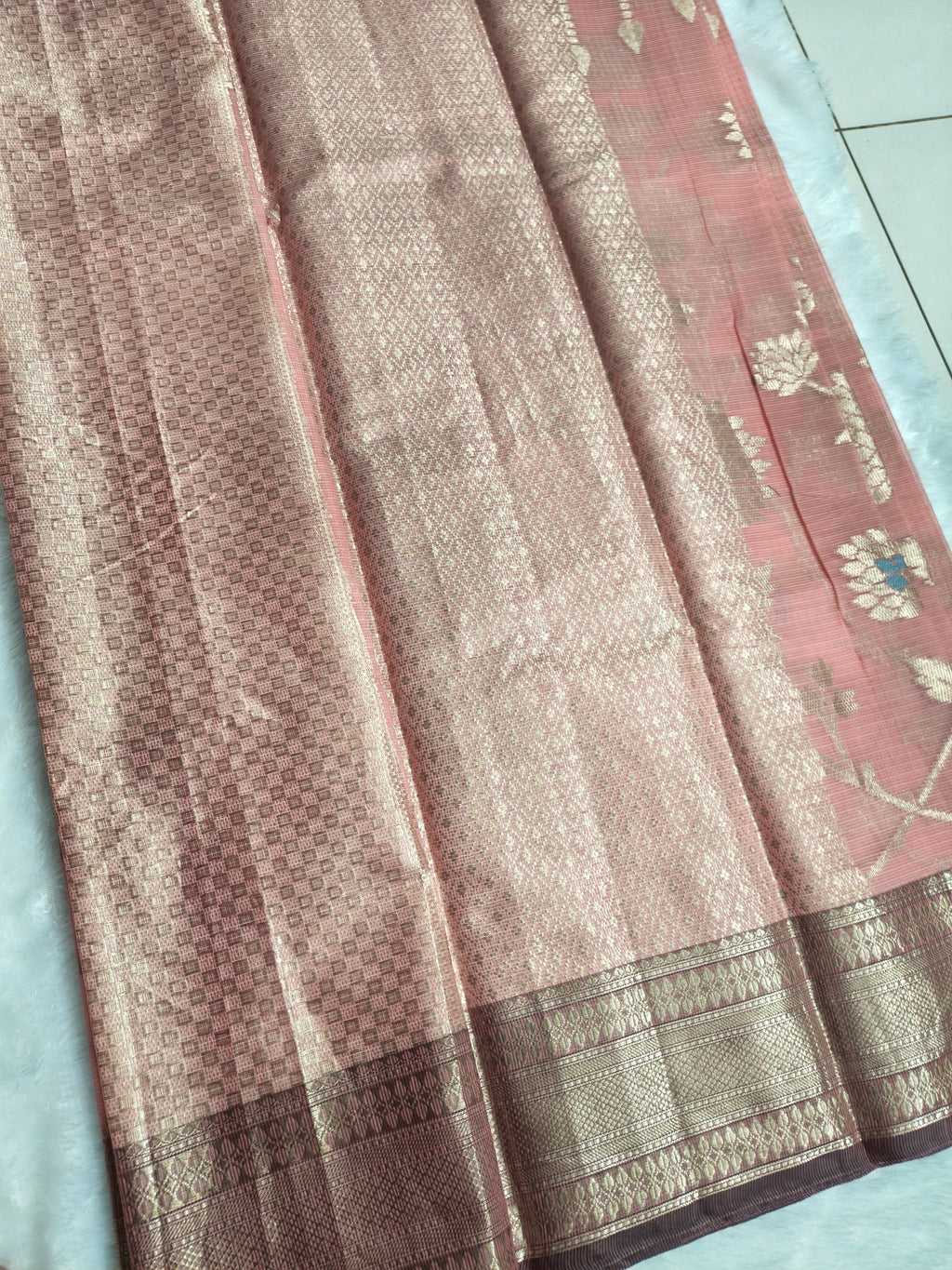 Zari kota silk-KSV5042-Peach