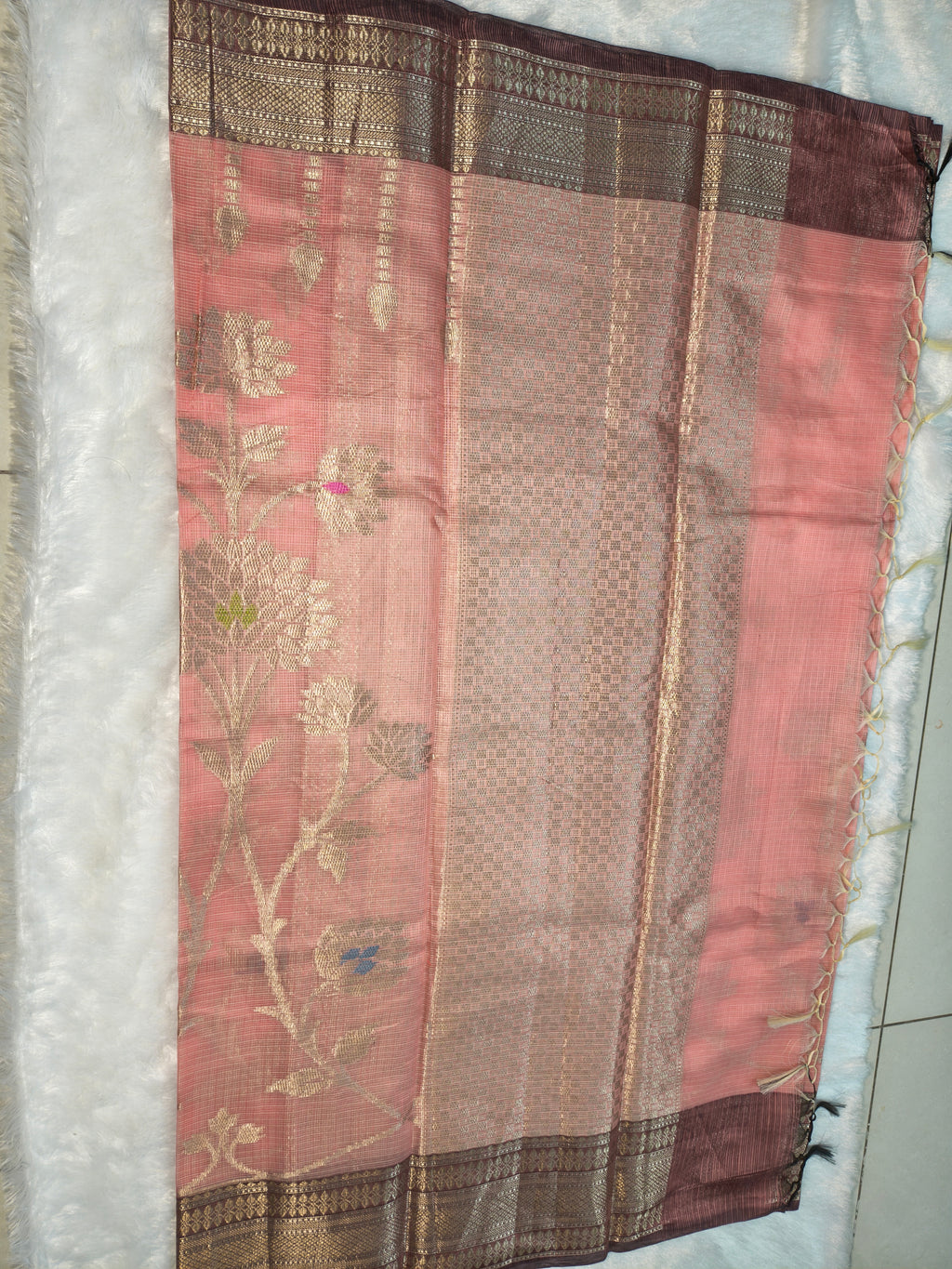 Zari kota silk-KSV5042-Peach