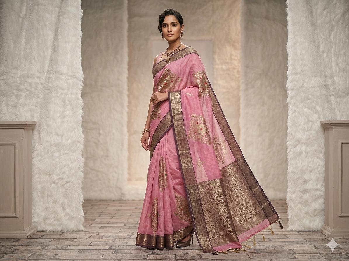 Zari kota silk-KSV5044-Pastel Pink
