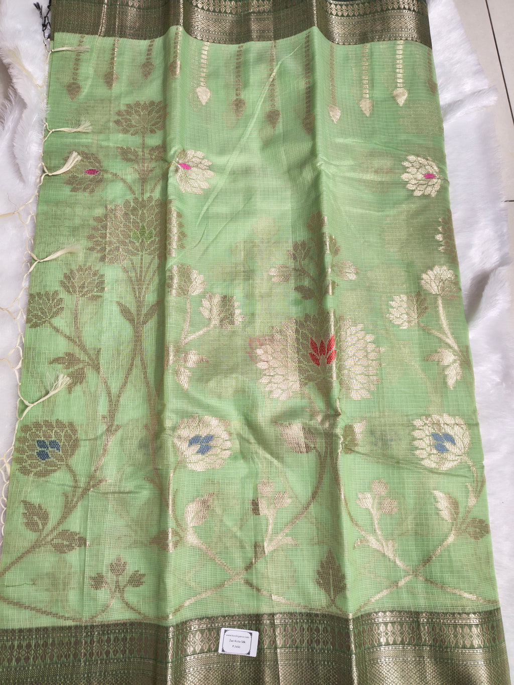 Zari kota silk-KSV5045-Light Green