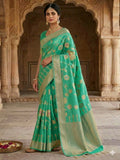 Zari kota silk-KSV5047-Sea Green