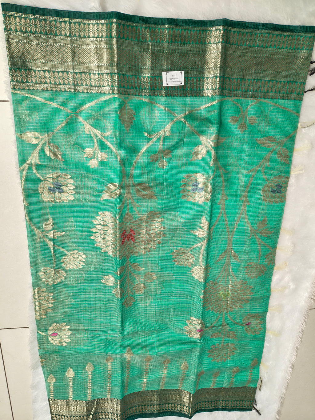 Zari kota silk-KSV5047-Sea Green