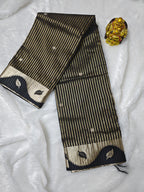 Dupion Crep Silk-KSV5048-Black