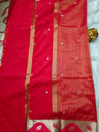 Dupion Crep Silk-KSV5049-Red