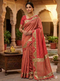 Dupion Crep Silk-KSV5049-Red