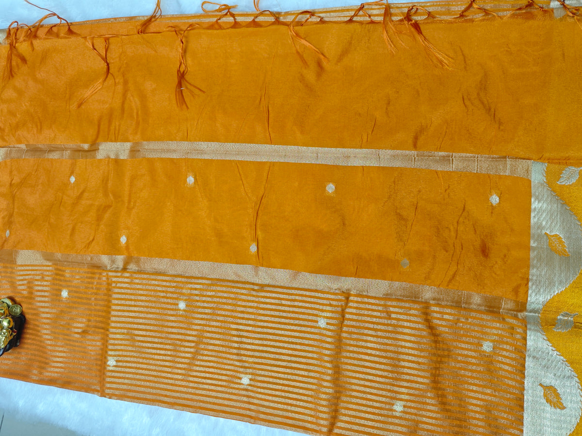 Dupion Crep Silk-KSV5052-Mustard