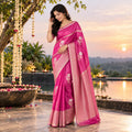 Green Mango Silk-KSV5055-Pink