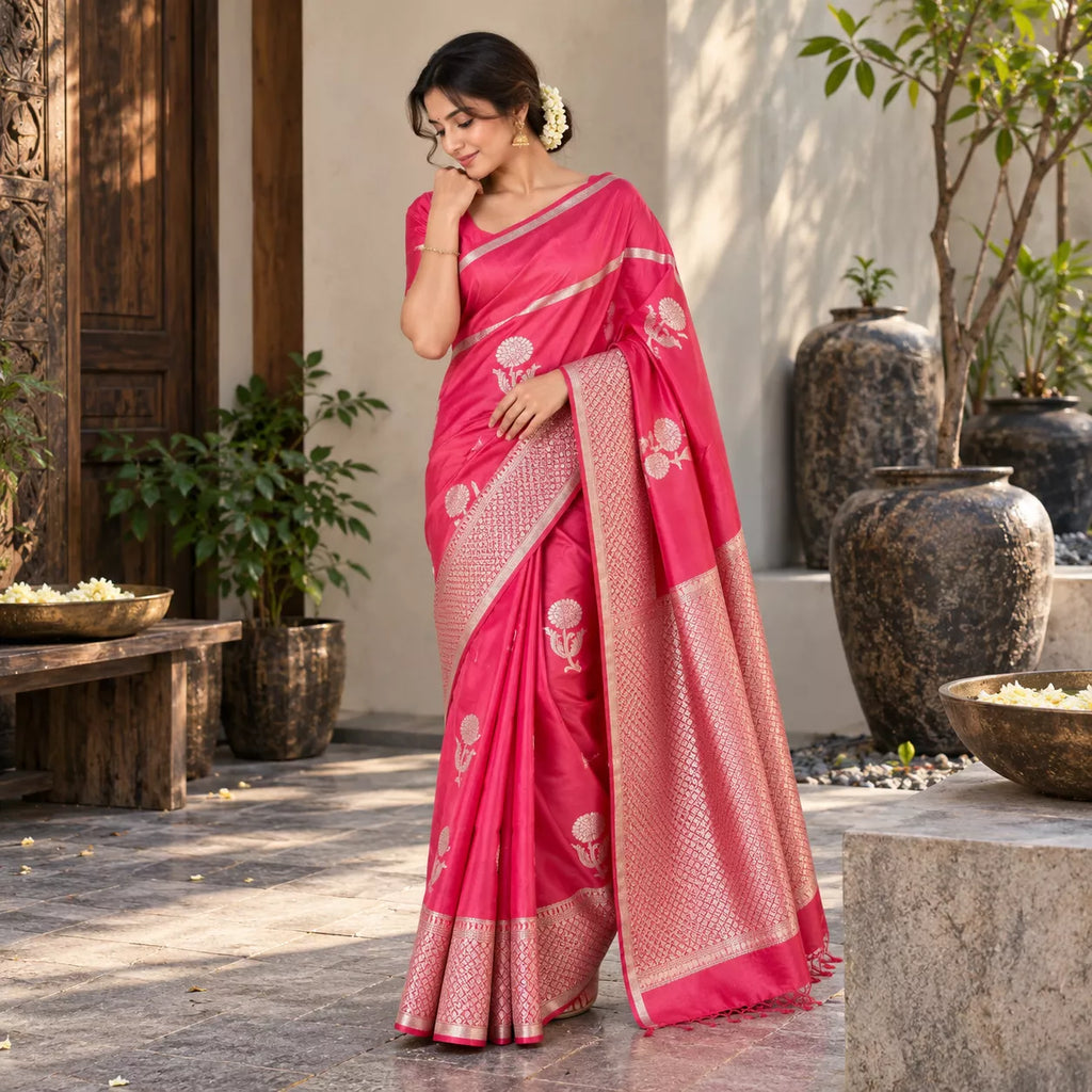 Green Mango Silk-KSV5057-Red