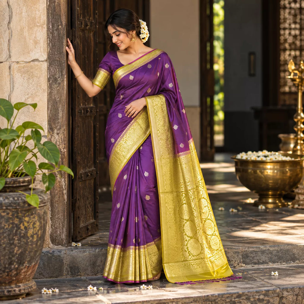 Raw Mango Silk-KSV5061-Violet