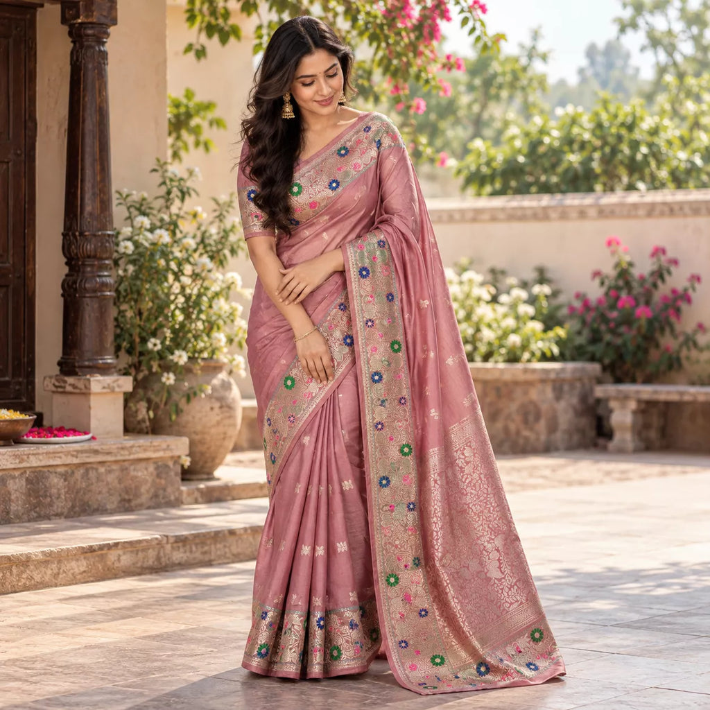 Chiniya Silk-KSV5064-Onion Pink