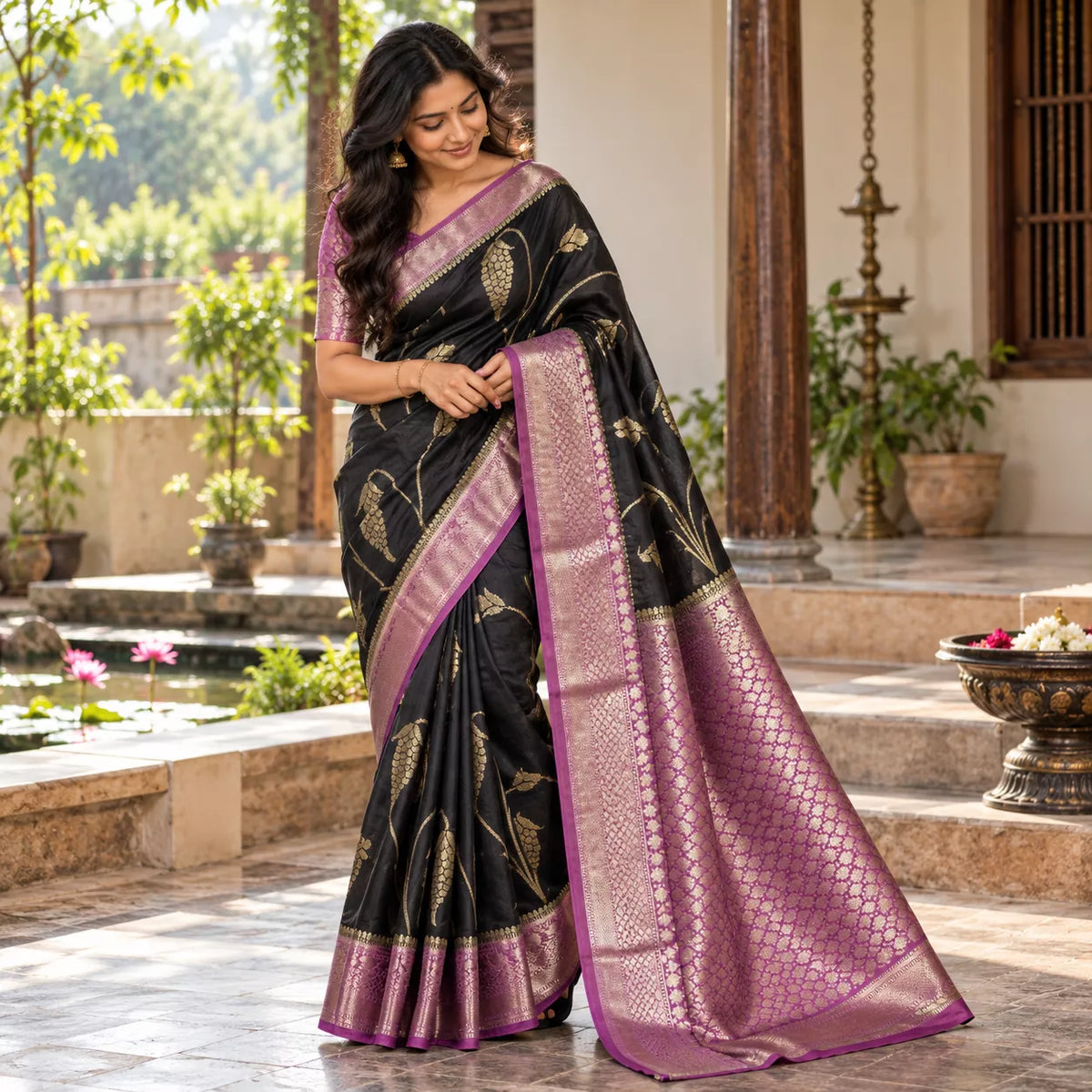 Banana Silk-KSV5065-Black