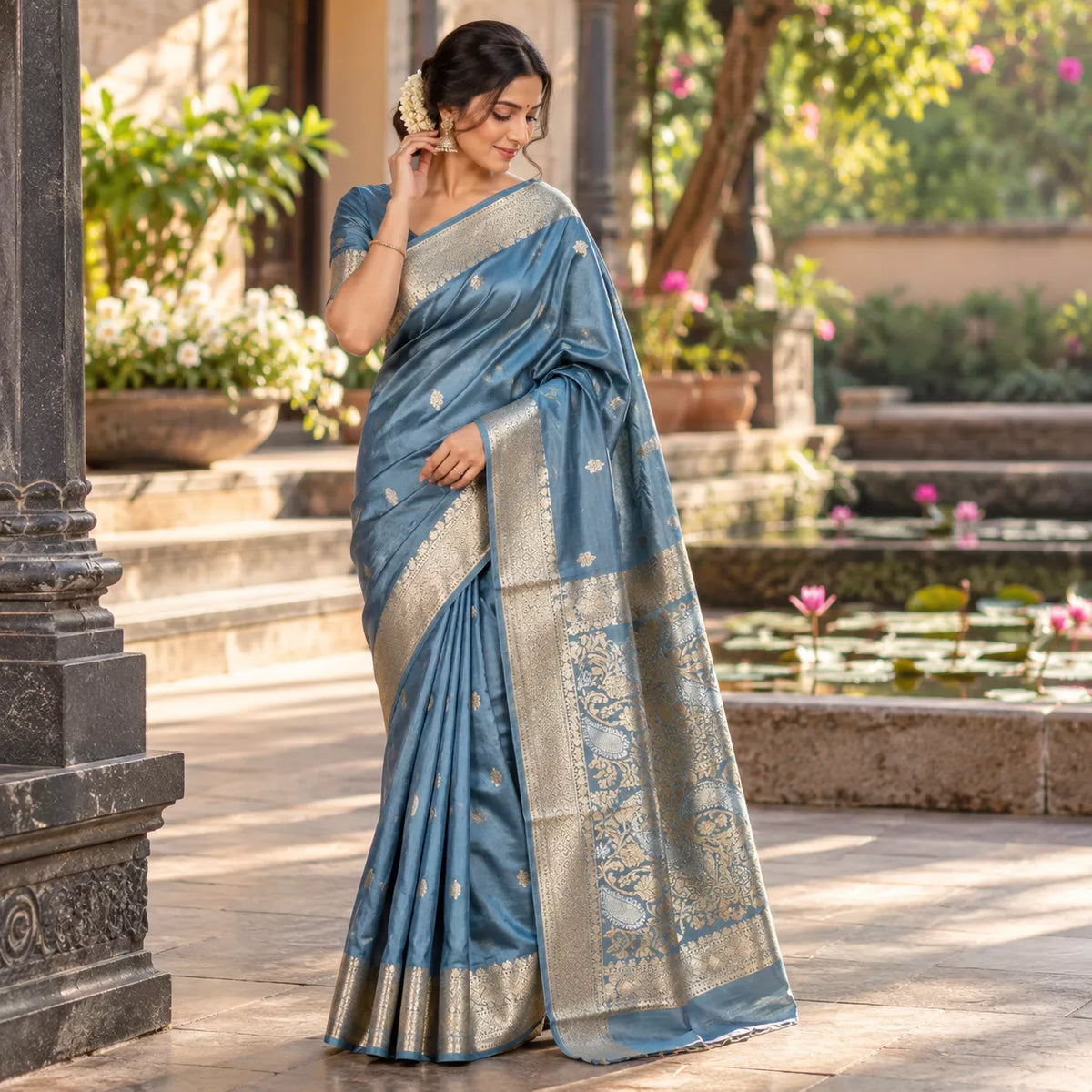 Pure Paper Silk-KSV5069-Slate Blue