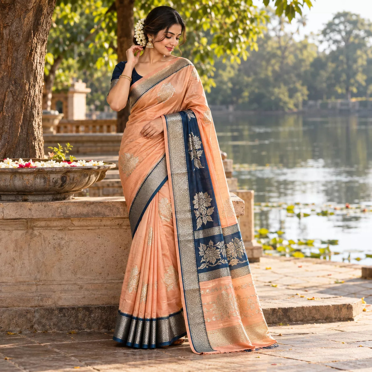 Raw Mango Silk-KSV5073-Peach