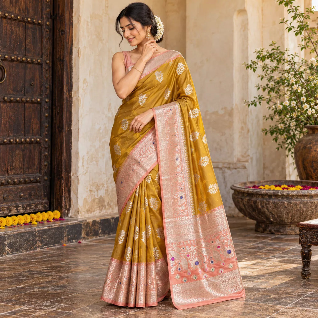 Raw Mango Silk-KSV5075-Mustard