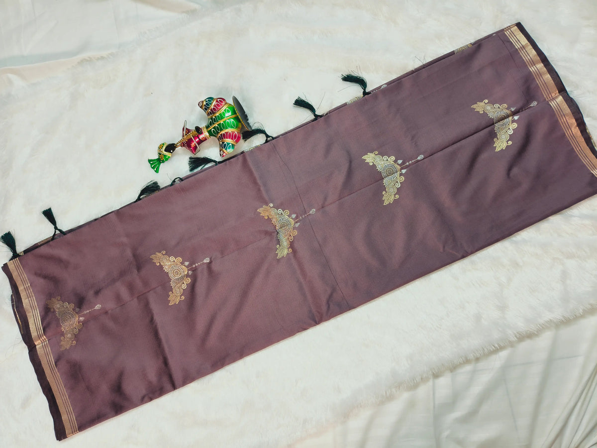 Bansi Silk-KSV-5090-Dusty Mauve