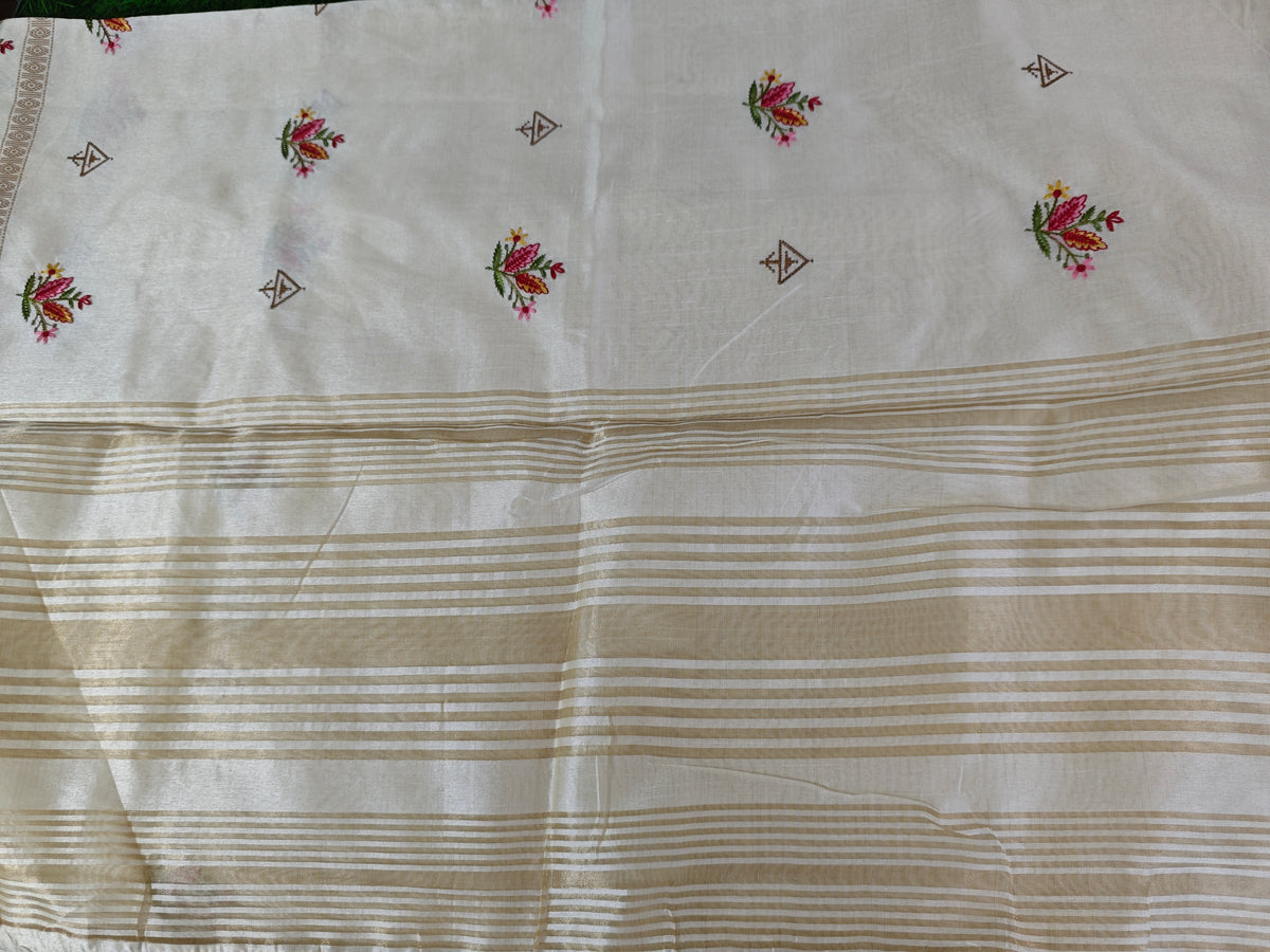 Tussar Cotton-KSV6006-Cream