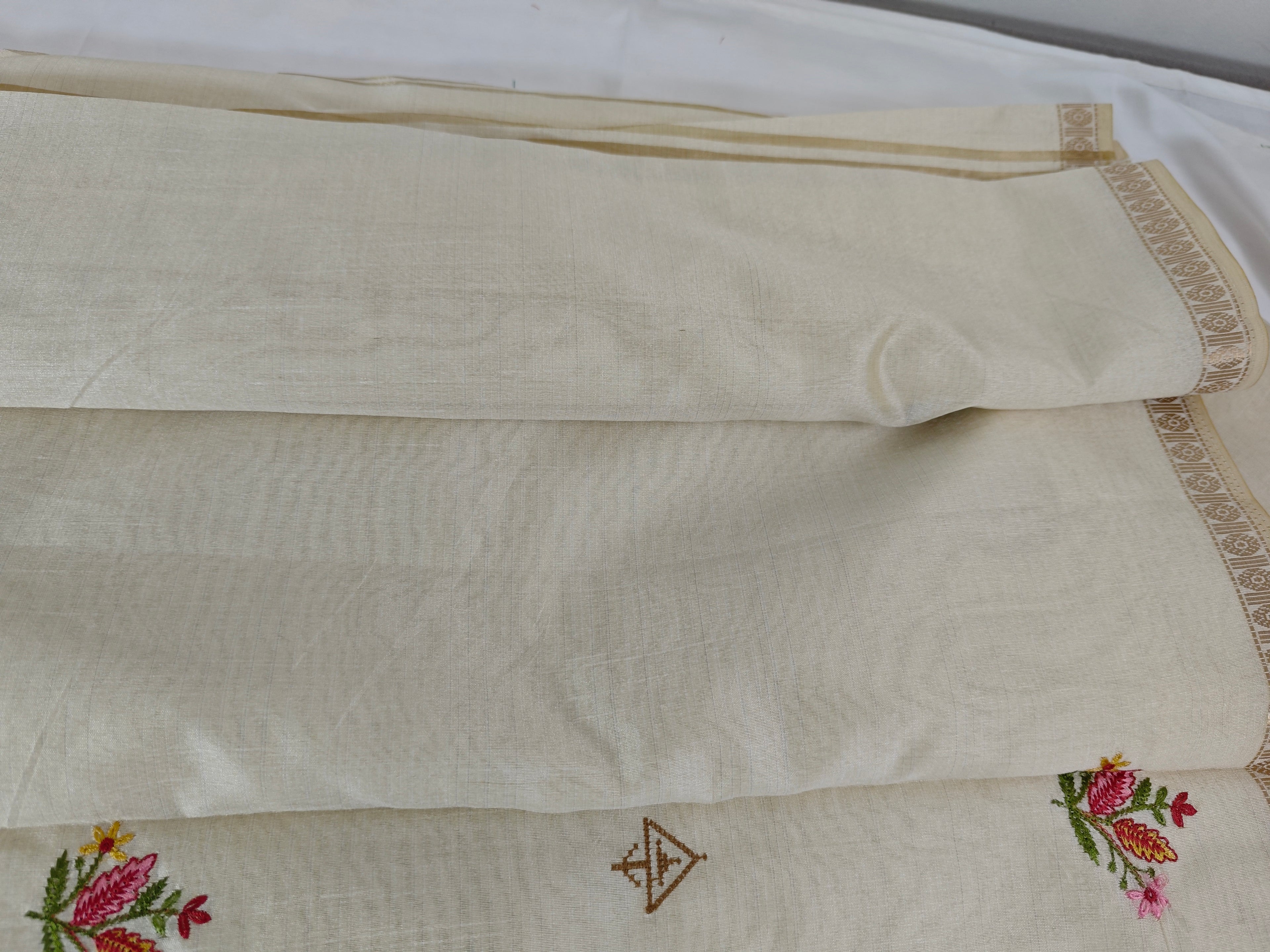 Tussar Cotton-KSV6006-Cream