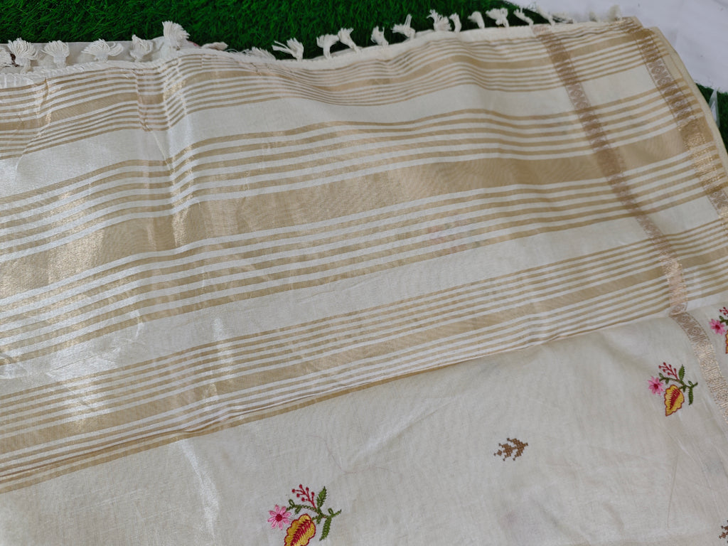 Tussar Cotton-KSV6007-Cream