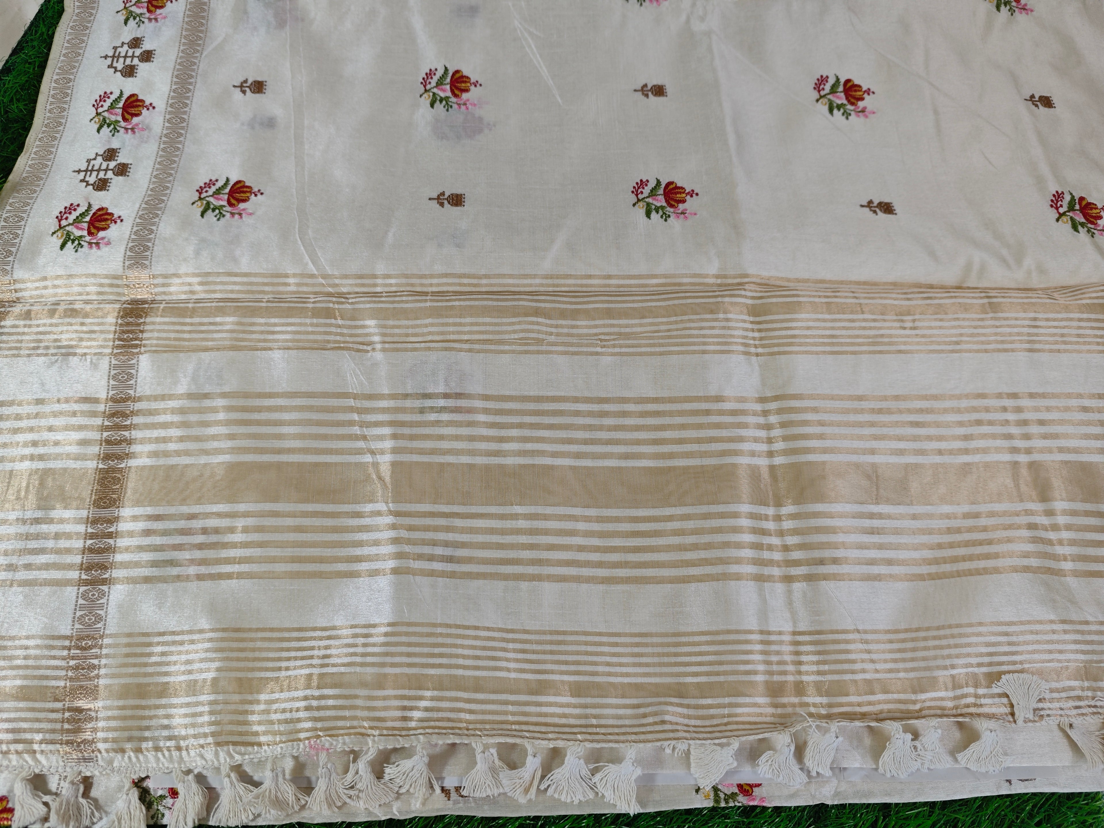 Tussar Cotton-KSV6008-Cream