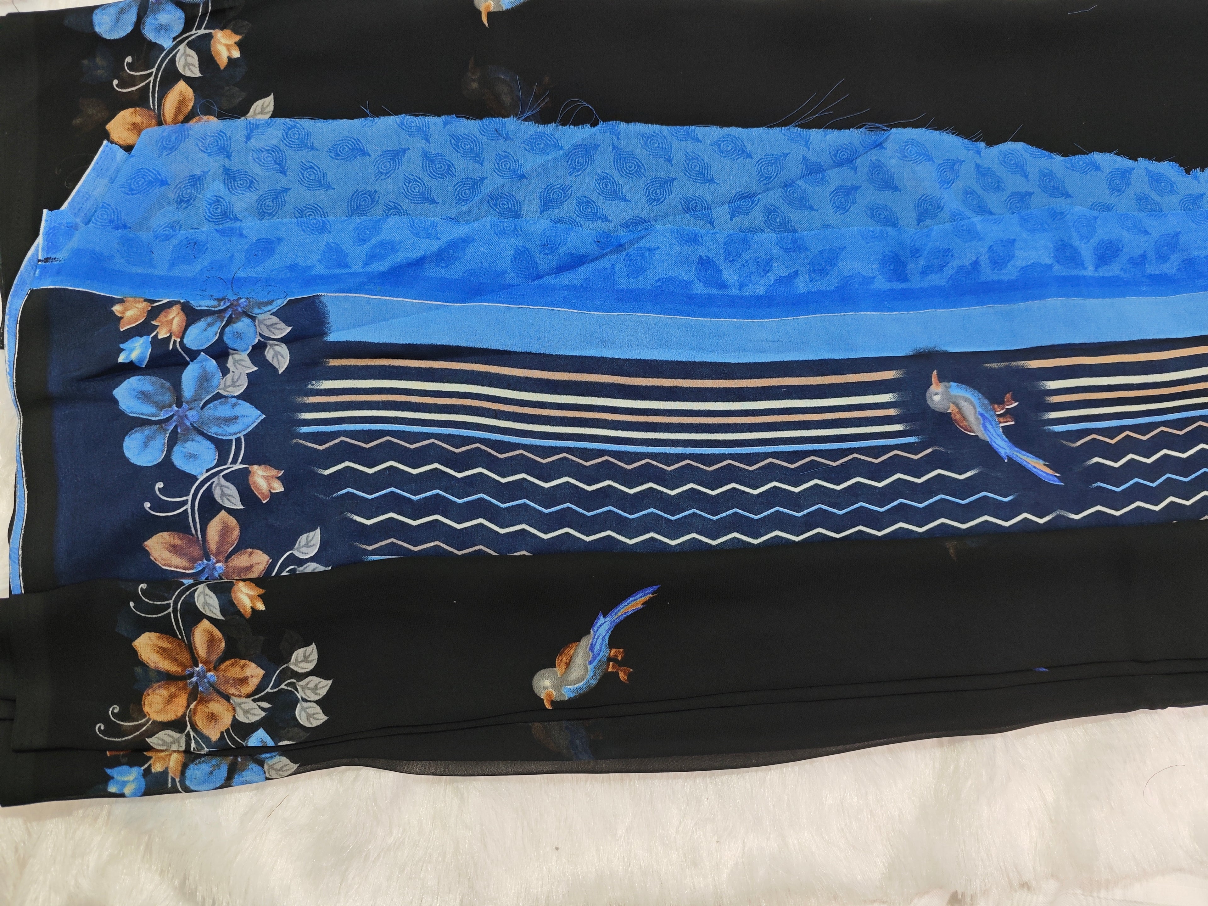 Daily Wear-KSV7002-Black and Blue