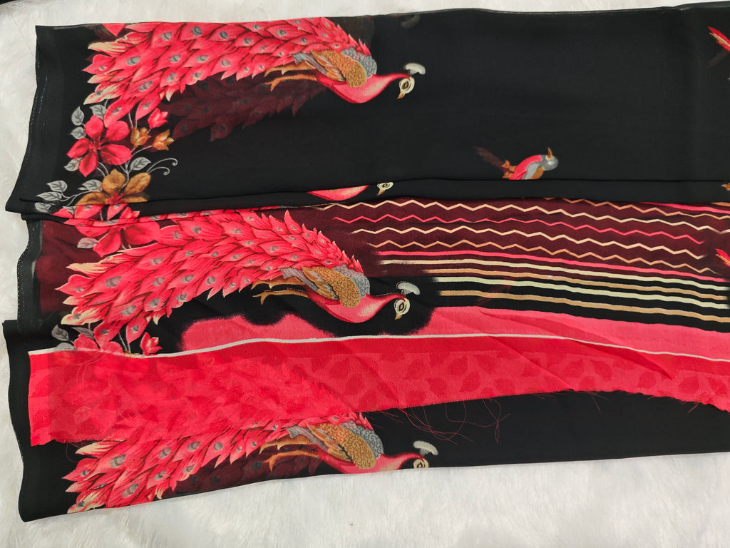 Daily Wear-KSV7004-Black and Red