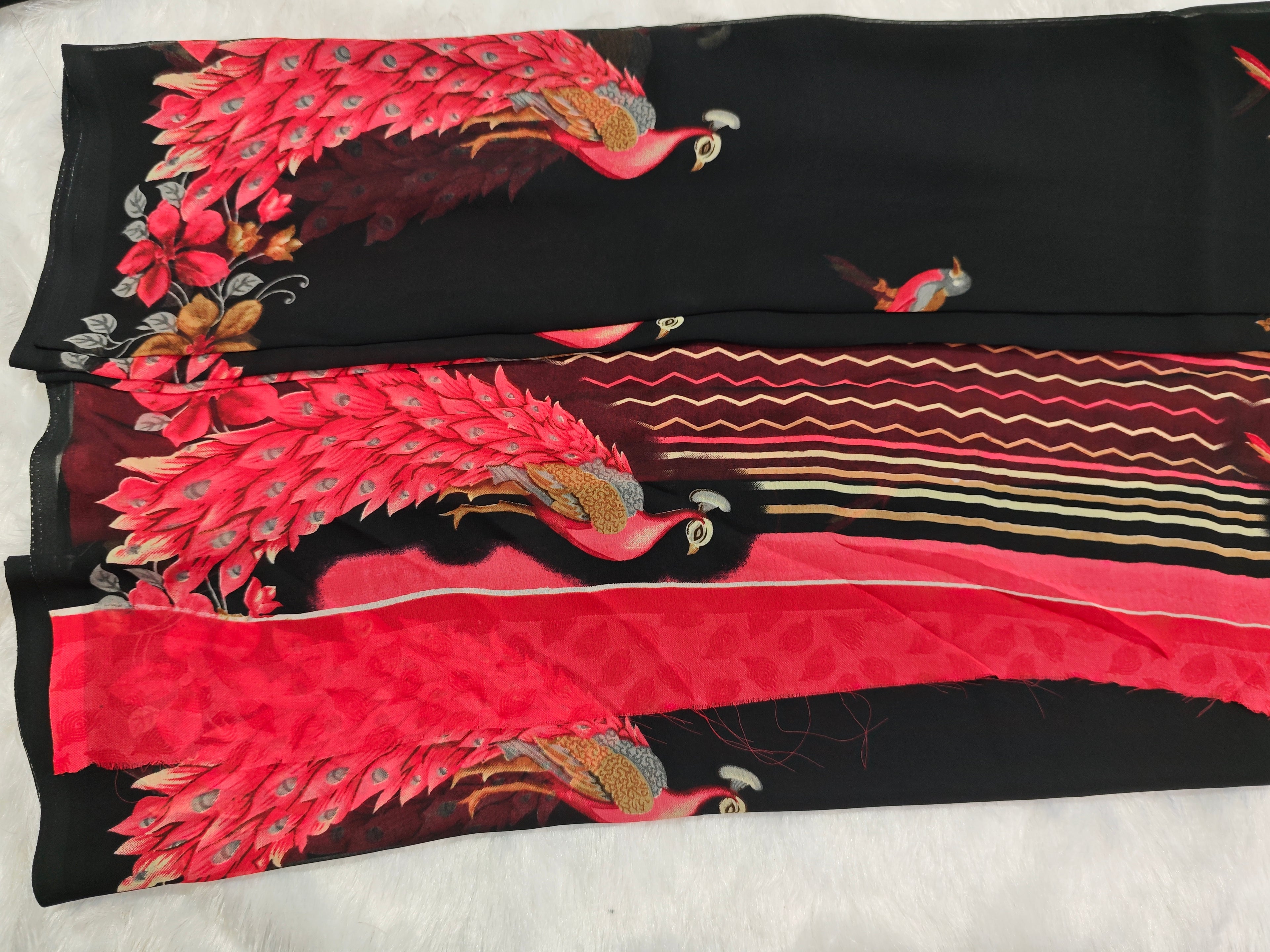 Daily Wear-KSV7004-Black and Red