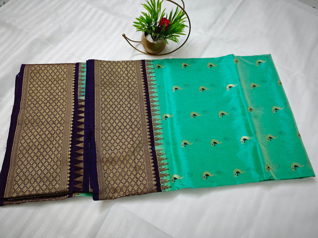 Narayanpet Pattu-KSV8004-Mint Green