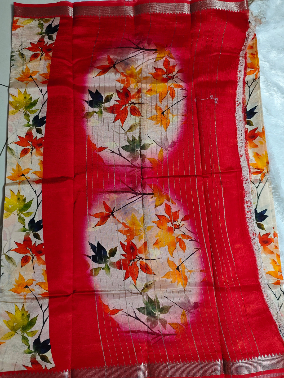 Mangalagiri Print-KSV8006-Rose and Red