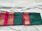 Semi Gadwal-KSV8009-Green and Pink