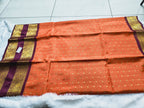 Semi Gadwal-KSV8010-Orange and Maroon
