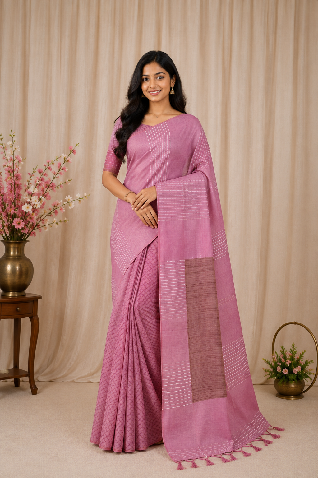 Khadi-KSV9002-Onion Pink