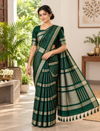 Mashru Crep Silk-KSV5037-Dark Green