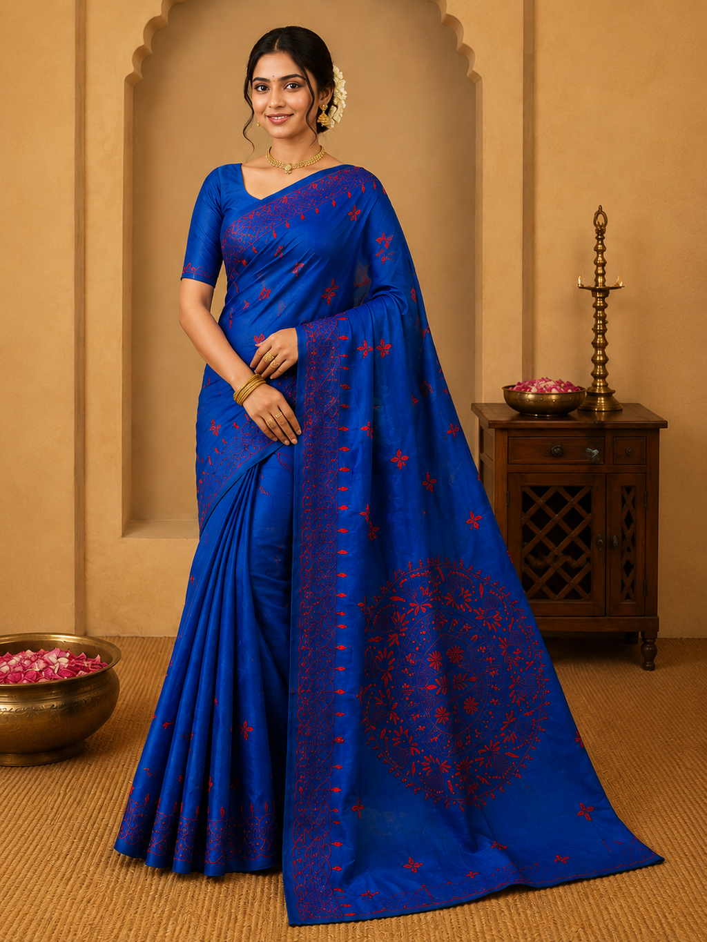 Kantha Stitch-KSV  -13009-Royal Blue