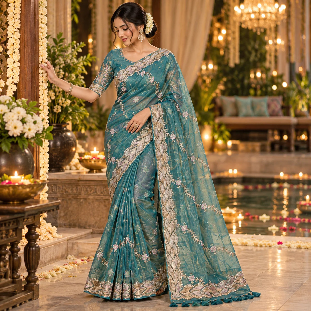 Party Wear-KSV1053-Blue
