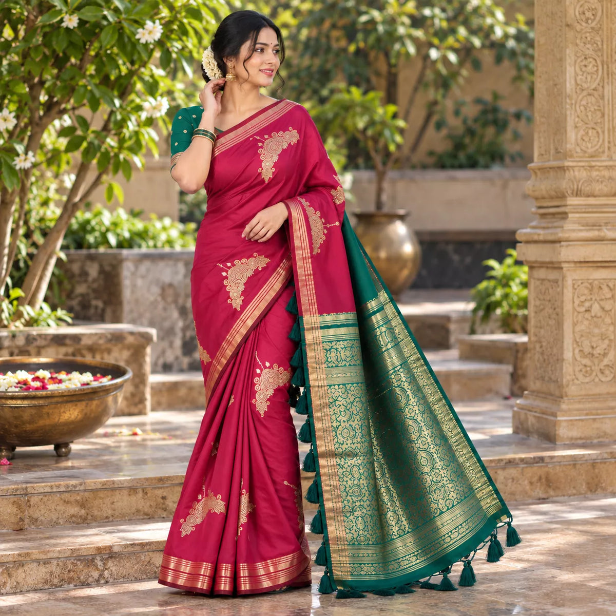 Bansi Silk-KSV-5091-Pink