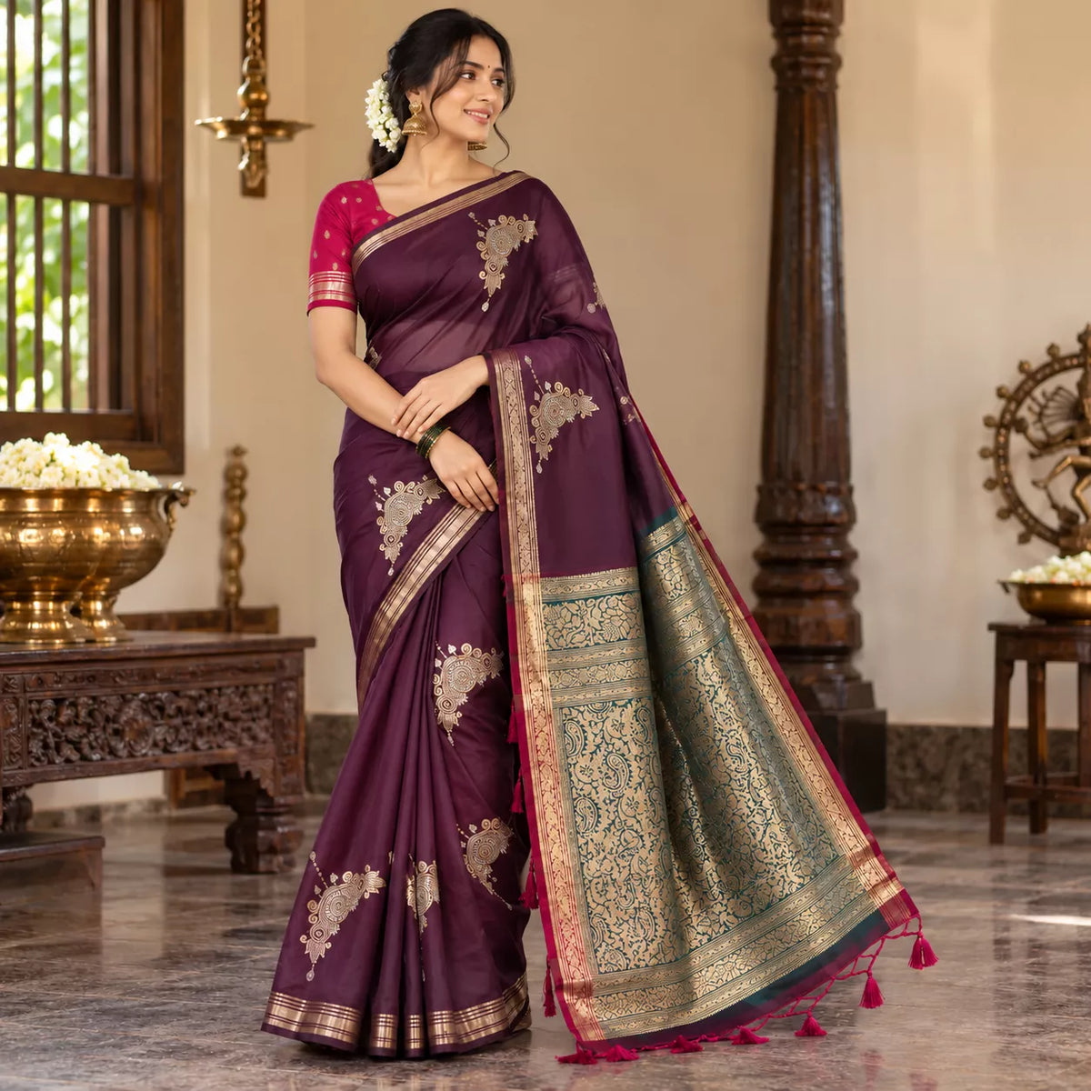 Bansi Silk-KSV-5093-Purple