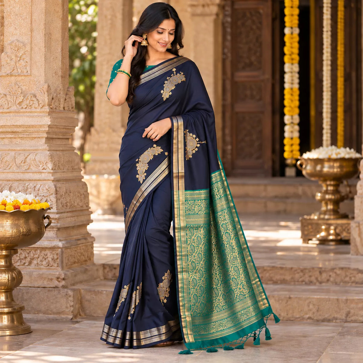 Bansi Silk-KSV-5086-Navy Blue