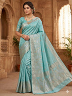 Pure Paper Silk- Aqua Blue Green