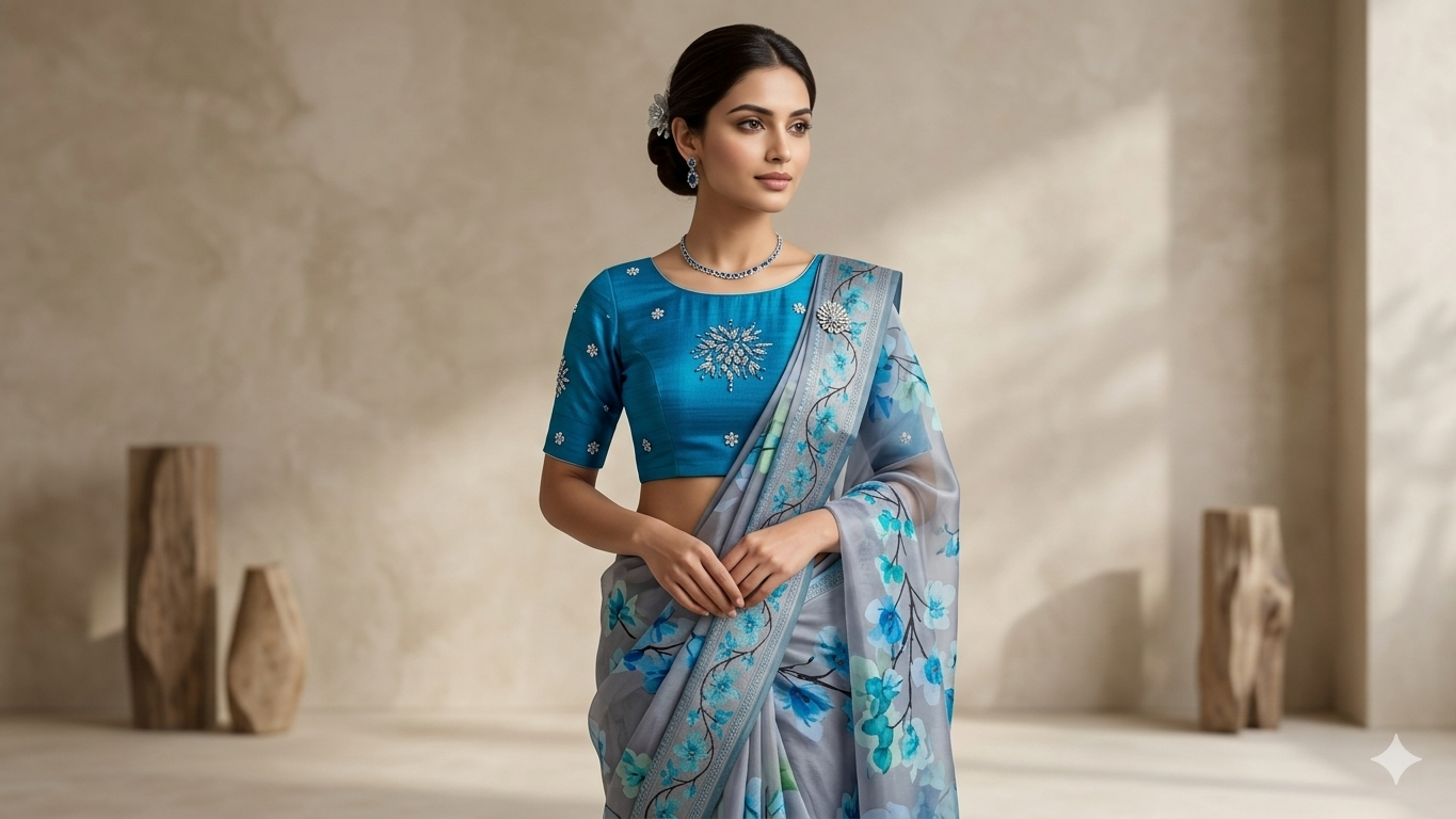 Crepe-KSV2001-Grey and Blue