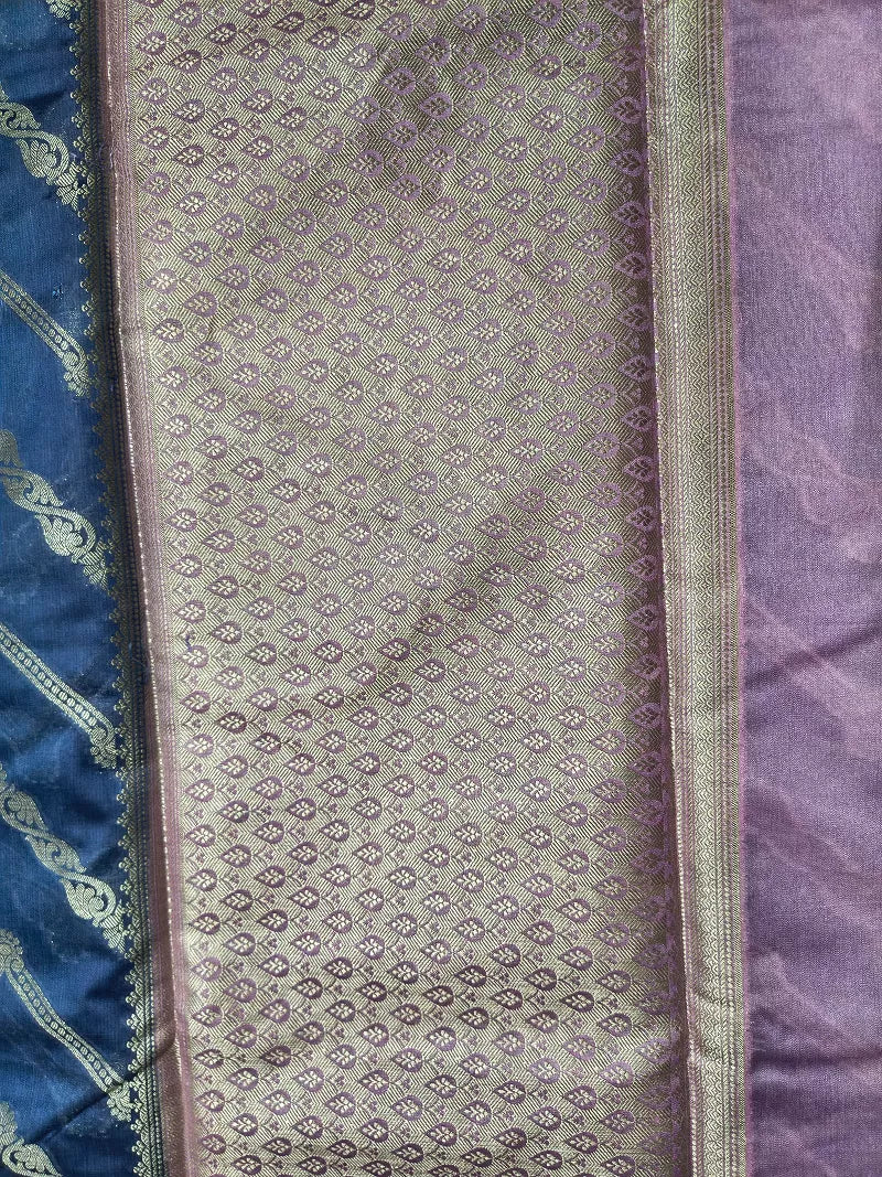 Khaddi Georgette-KSV3012-Blue