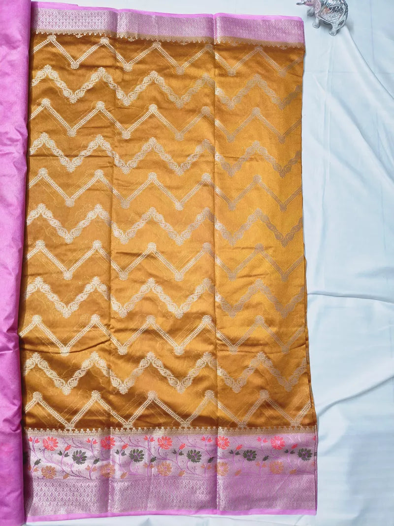 Khaddi Georgette-KSV3013-Mustard
