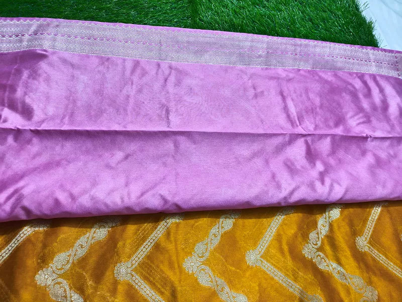 Khaddi Georgette-KSV3013-Mustard