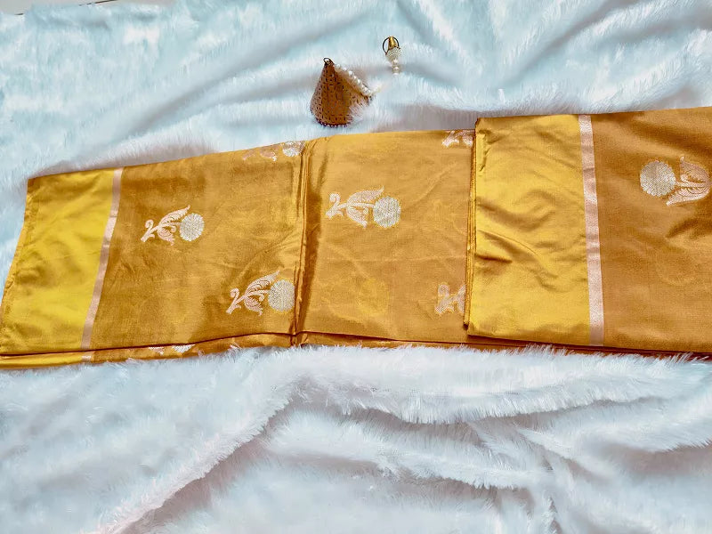 Green Mango Silk-KSV5056-Mustard